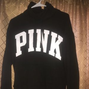 Cowl neck PINK hoodie